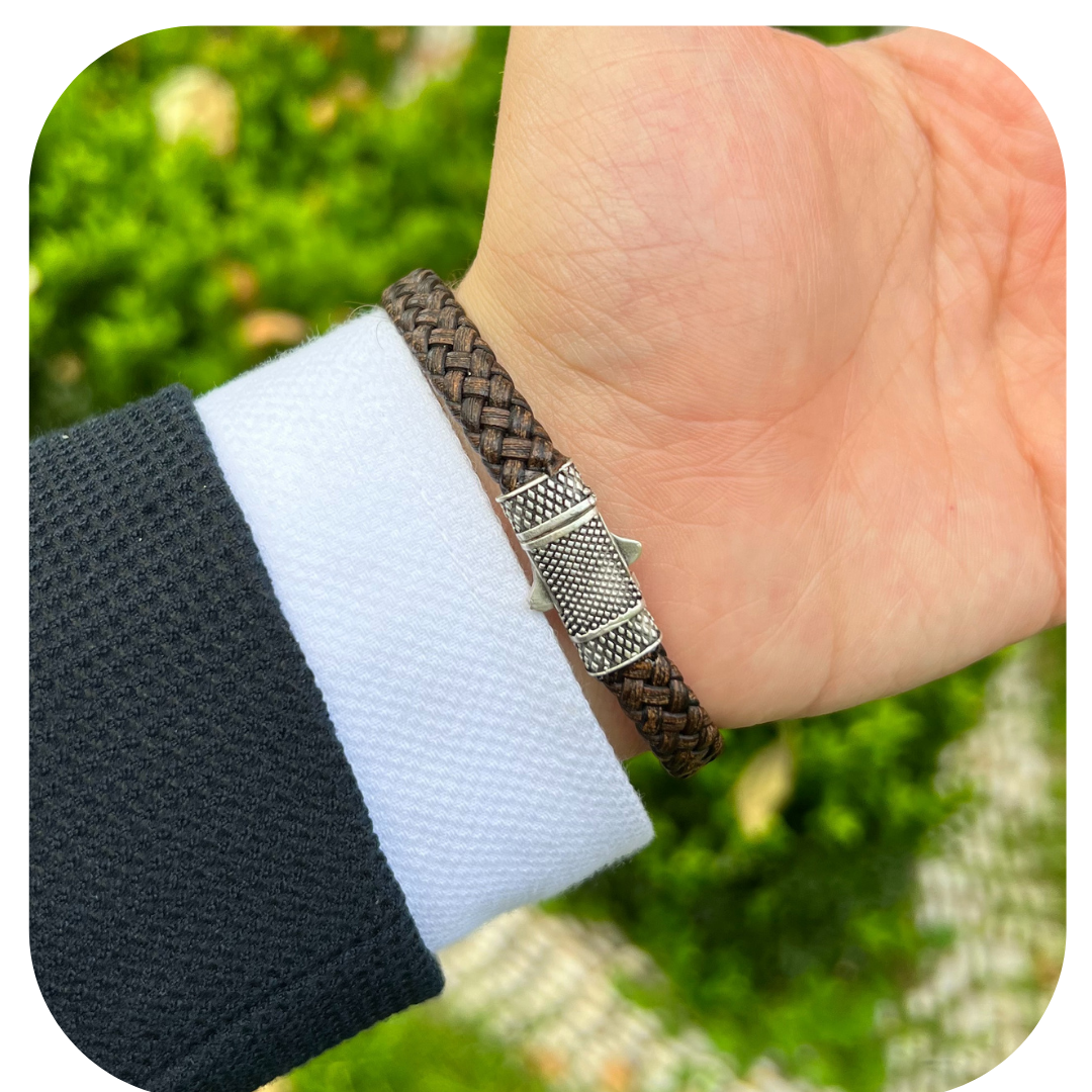 Sarmal Hakiki Deri Bileklik