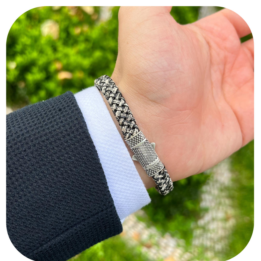 Sıralı Zirkon Erkek Bileklik