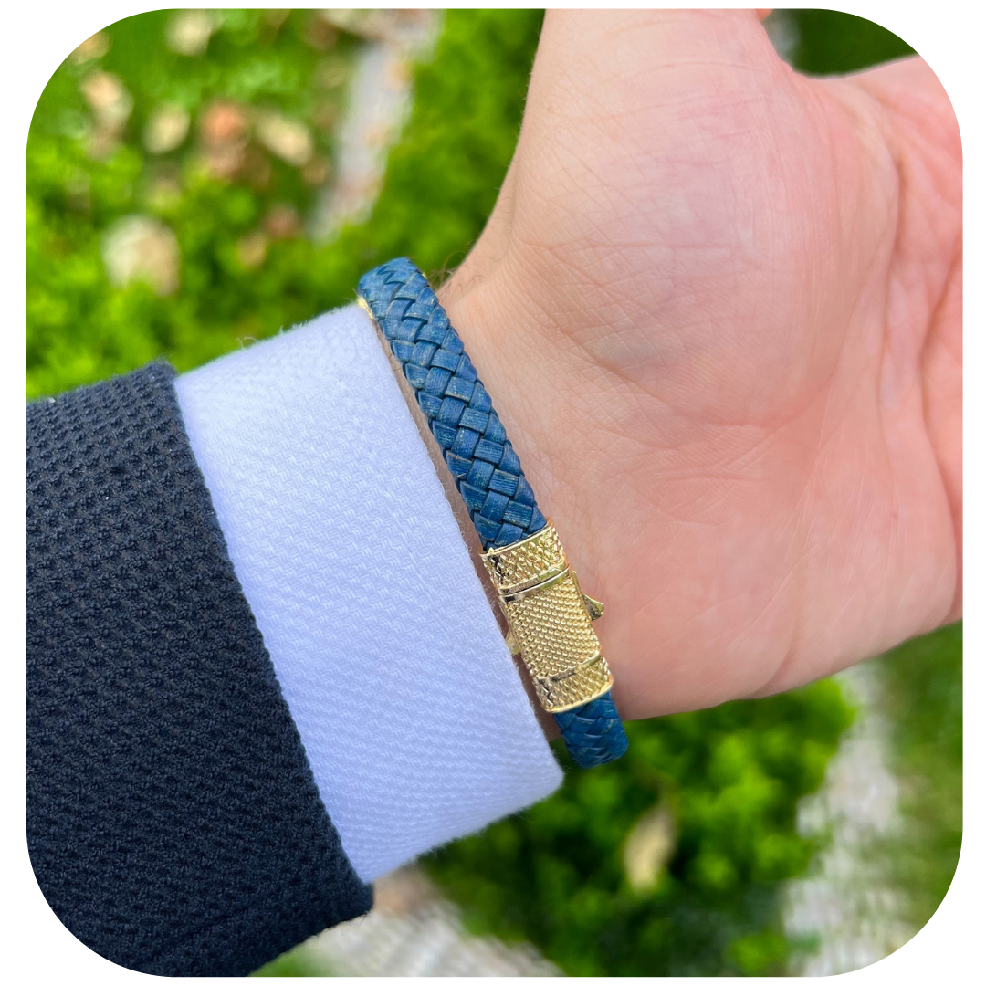 Çapa Figürlü Zirkon Taşlı Erkek Bileklik