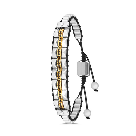 Sıradışı Zarafet Zirkon Taşlı Ayarlanabilir Erkek Bileklik