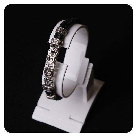 Kişiselleştirilebilir Hakiki Deri Sarmal Erkek Bileklik