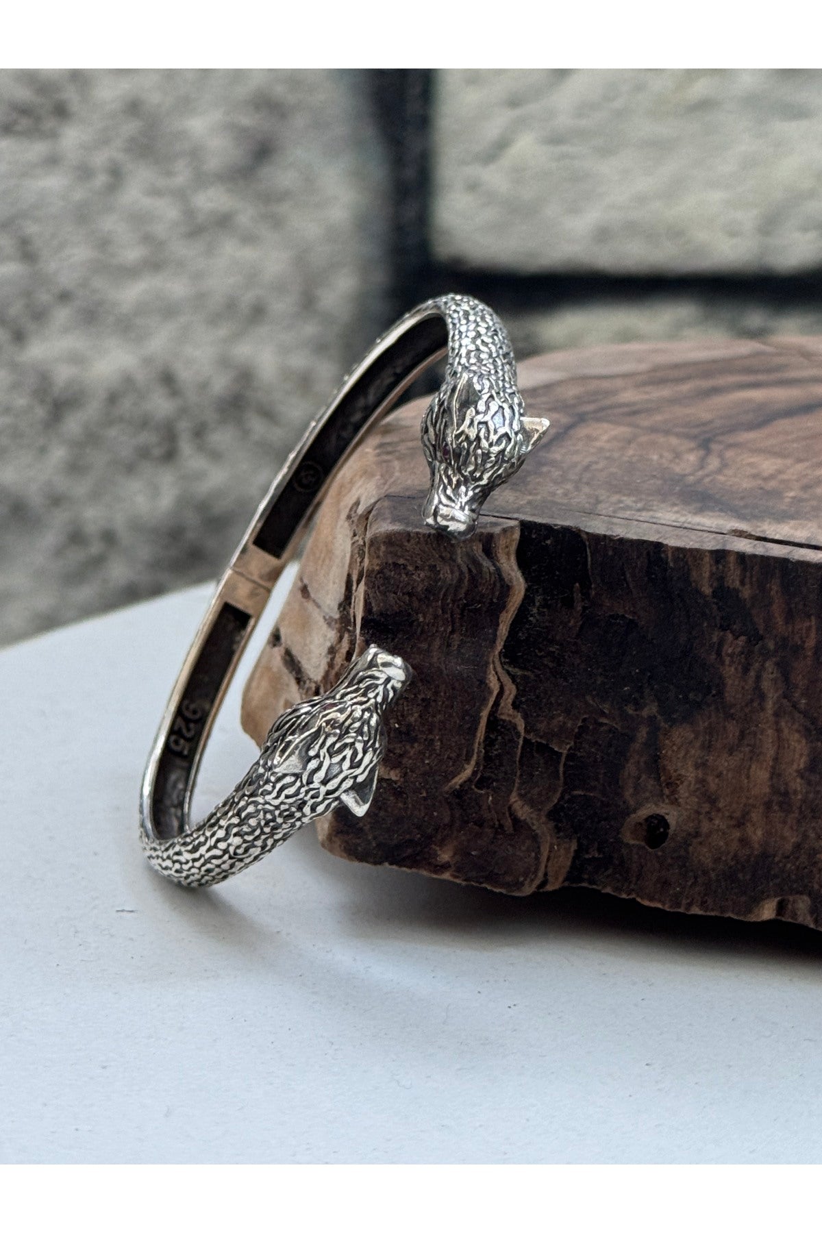 925 Ayar gümüş ayarlanabilir kelepçe bileklik