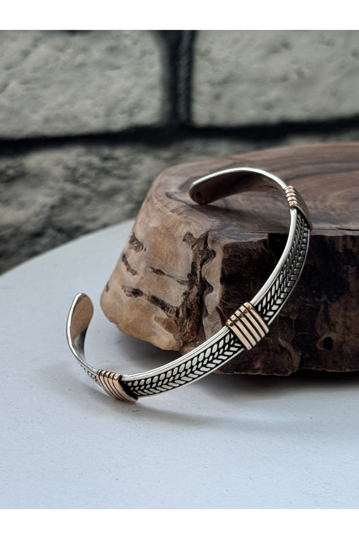 925 Ayar gümüş ayarlanabilir kelepçe bileklik