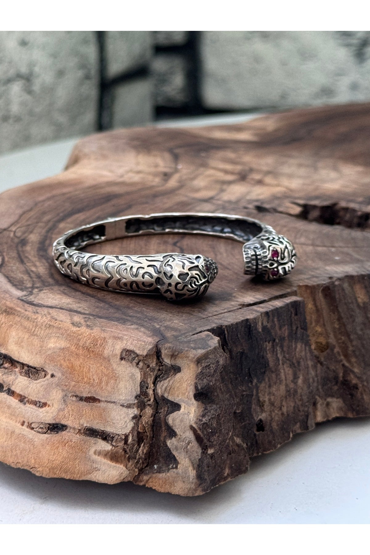 925 Ayar gümüş ayarlanabilir kelepçe bileklik