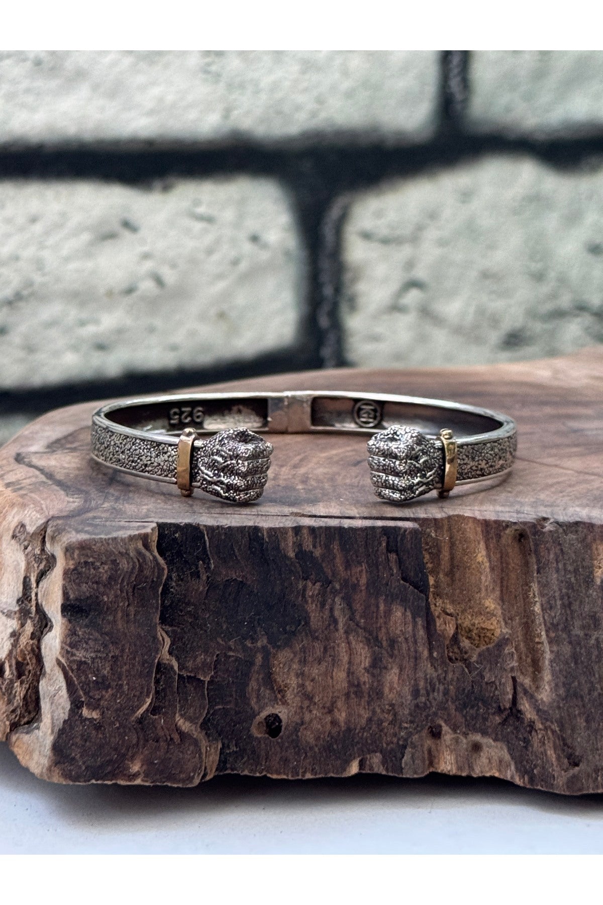 925 Ayar gümüş ayarlanabilir kelepçe bileklik