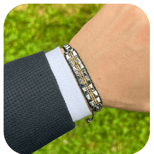 Sıradışı Zarafet Zirkon Taşlı Ayarlanabilir Erkek Bileklik