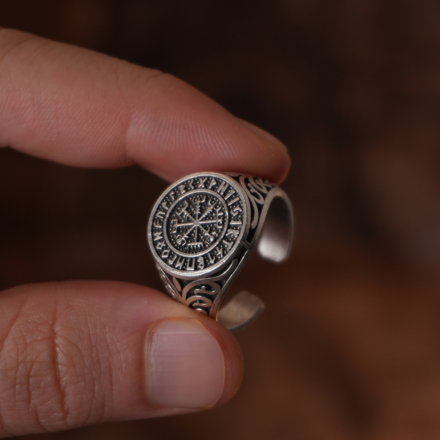 Viking Pusulası Ayarlanabilir Yüzük