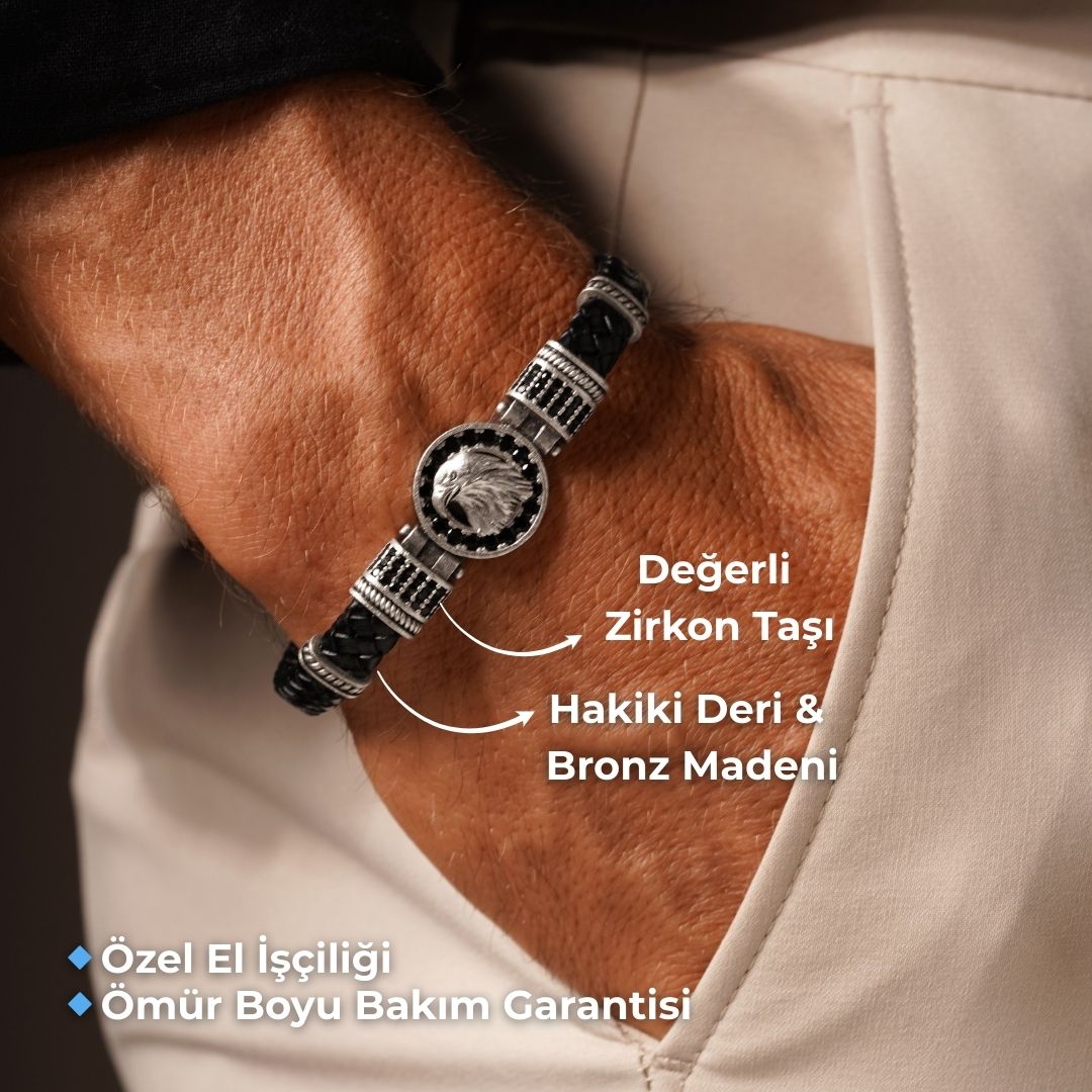 Kartal Model Zirkon Taşlı Bileklik