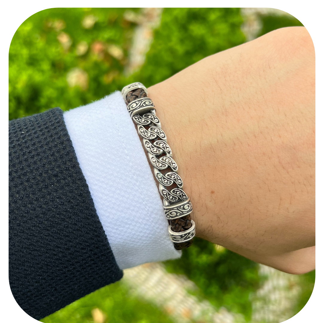 Sarmal Hakiki Deri Bileklik