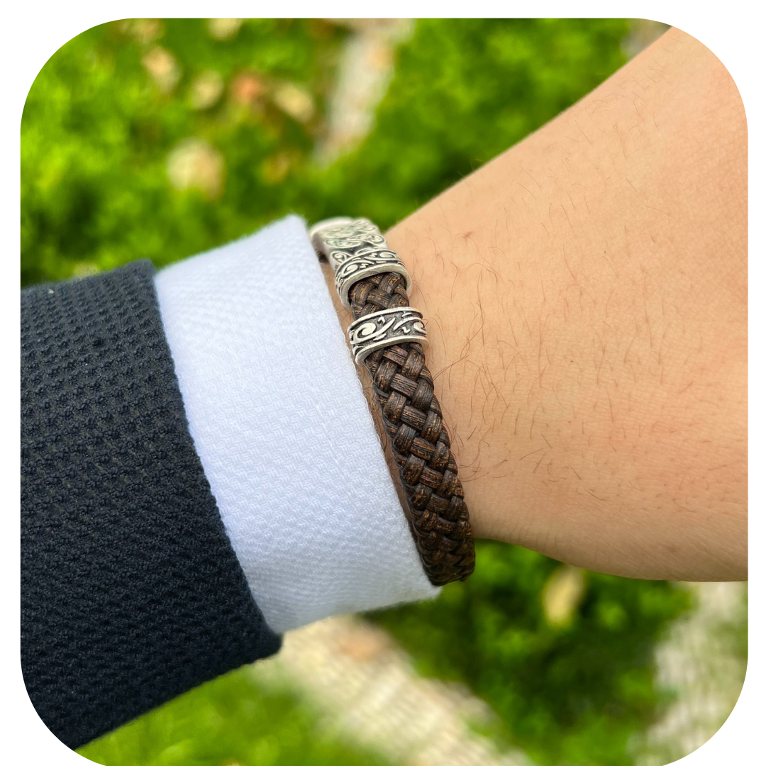 Sarmal Hakiki Deri Bileklik