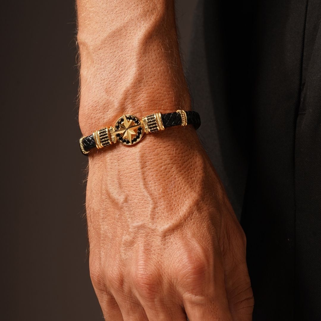 Pusula Zirkon Taşlı Bileklik