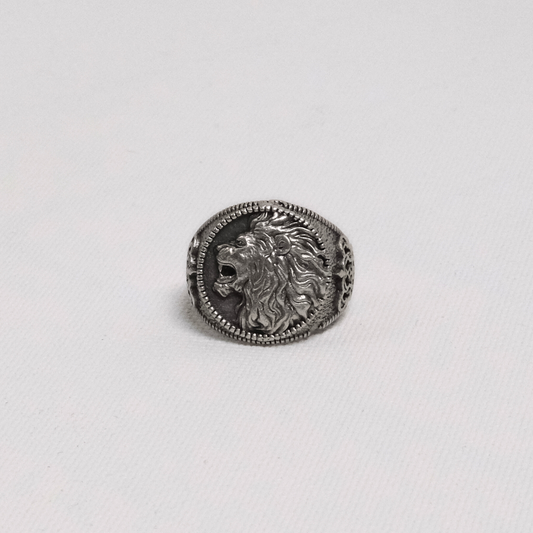 Aslan Figürlü Kararma Ve Solmaya Dayanıklı Ayarlanabilir Erkek Yüzük