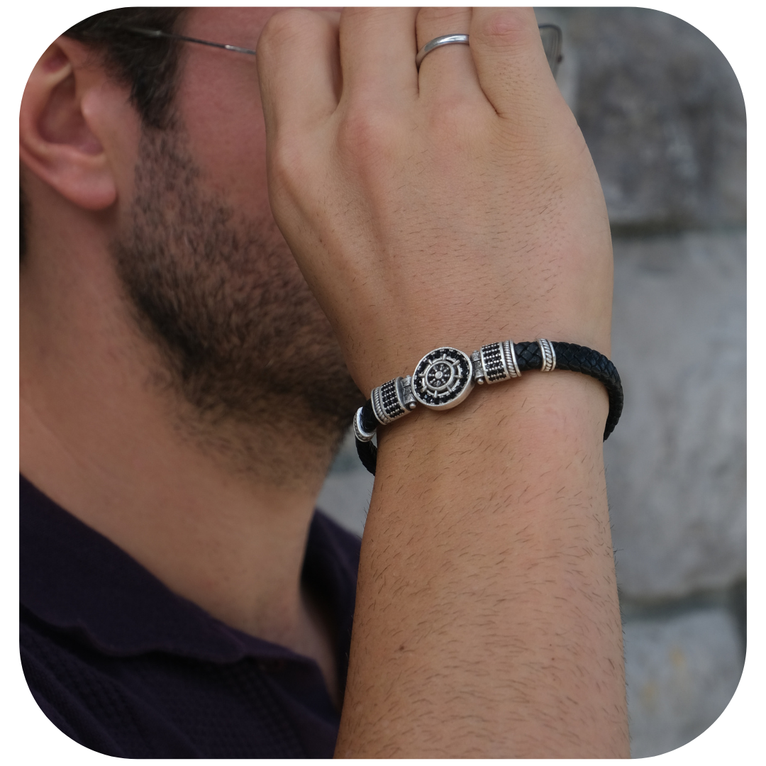 Dümen Rota Model Zirkon Taşlı Bileklik