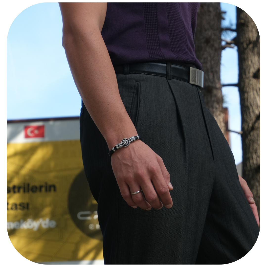 Dümen Rota Model Zirkon Taşlı Bileklik