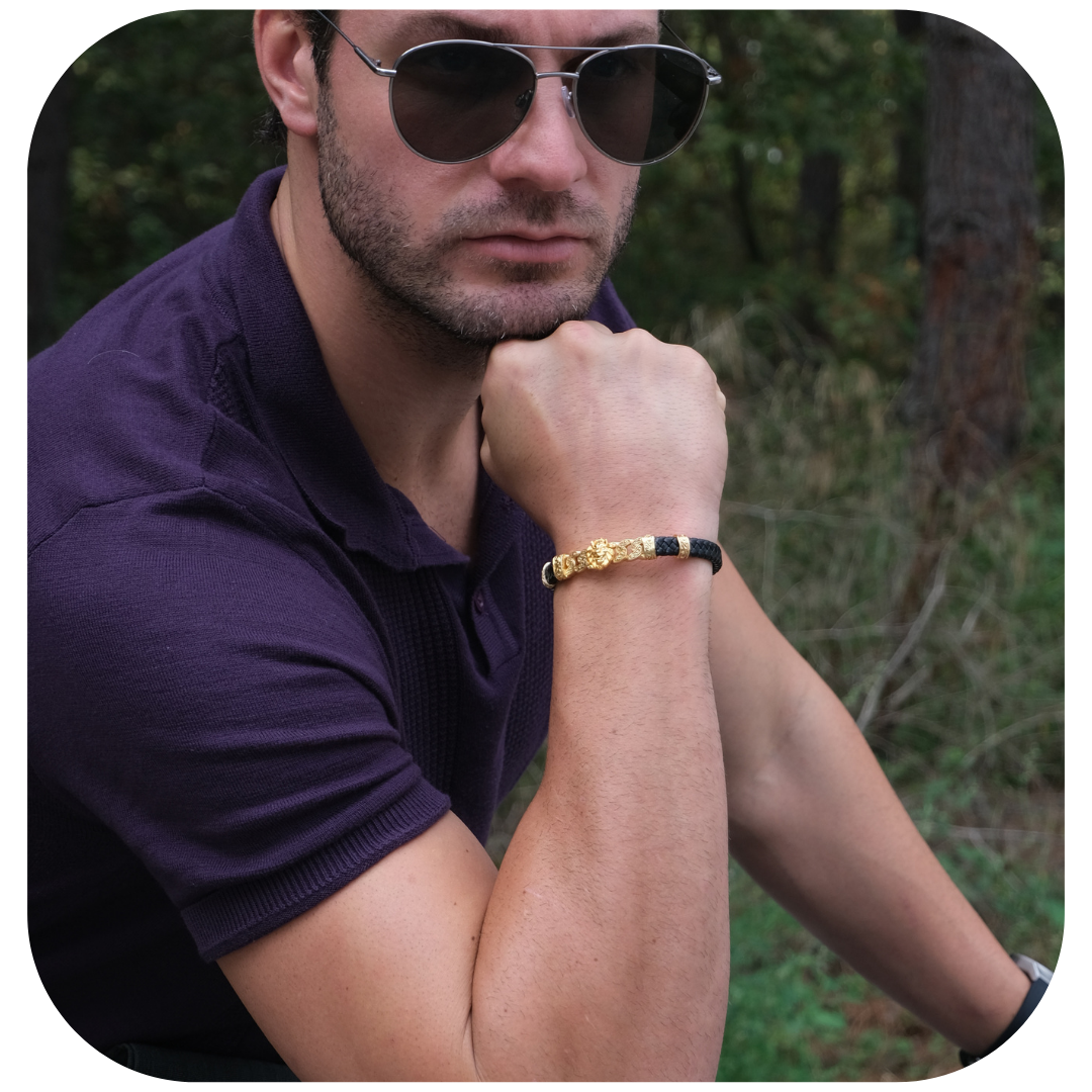 Lion Model Zirkon Taşlı Bileklik